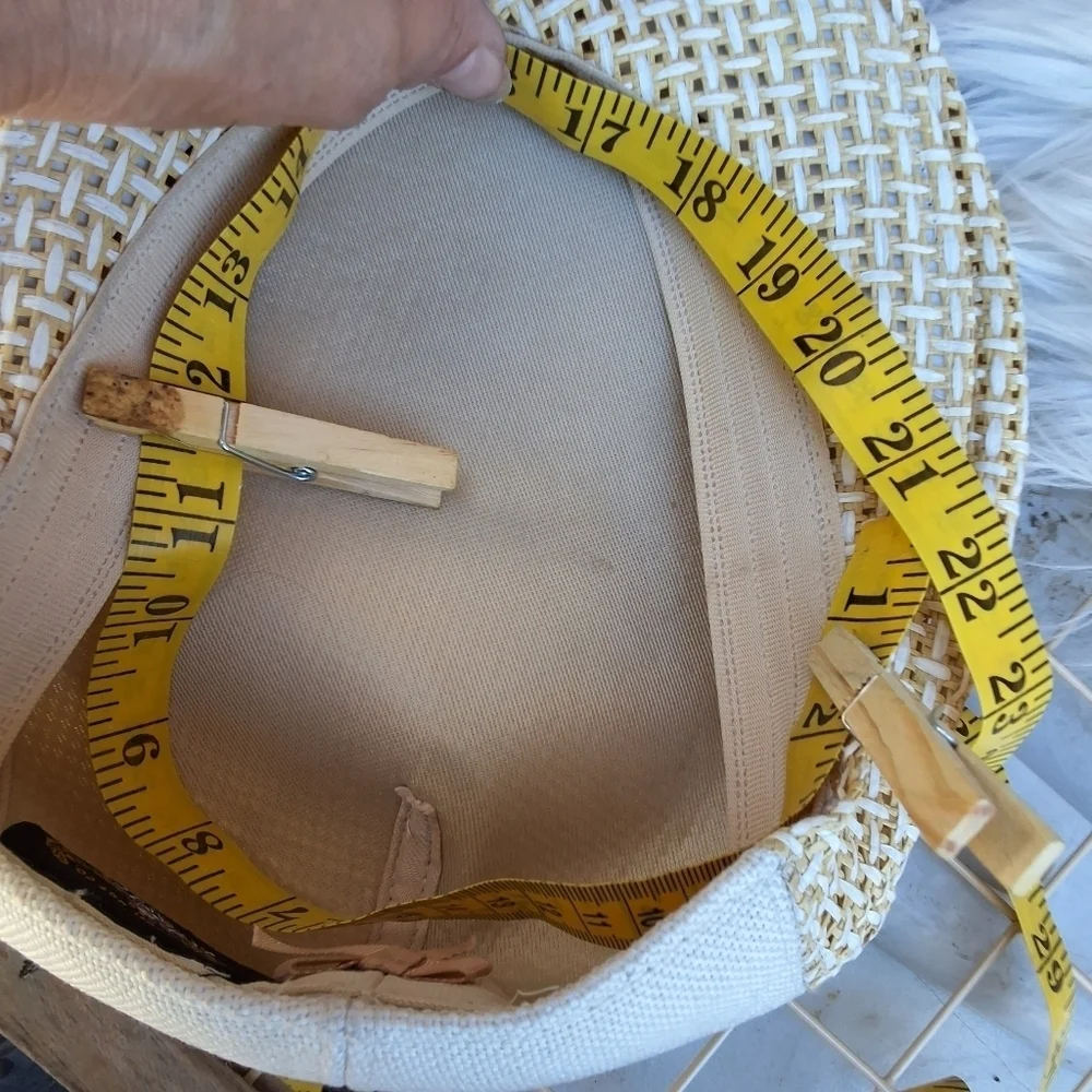 Henschel Unisex‎ l vintage cvented straw cabbie hat L